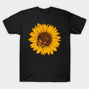 Sunflower Butterfly T-Shirt